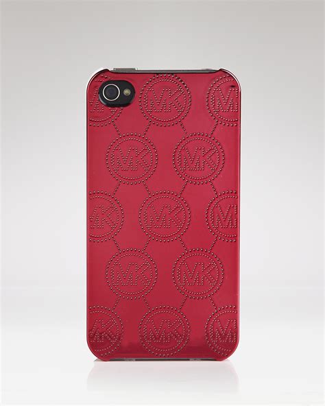 red michael kors phone case|michael kors iphone 15 case.